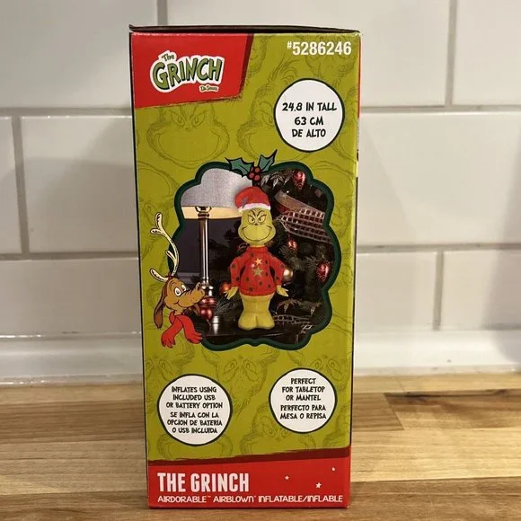 Gemmy | Holiday | The Grinch Airdorable Airblown Inflatable 248 Inch ...